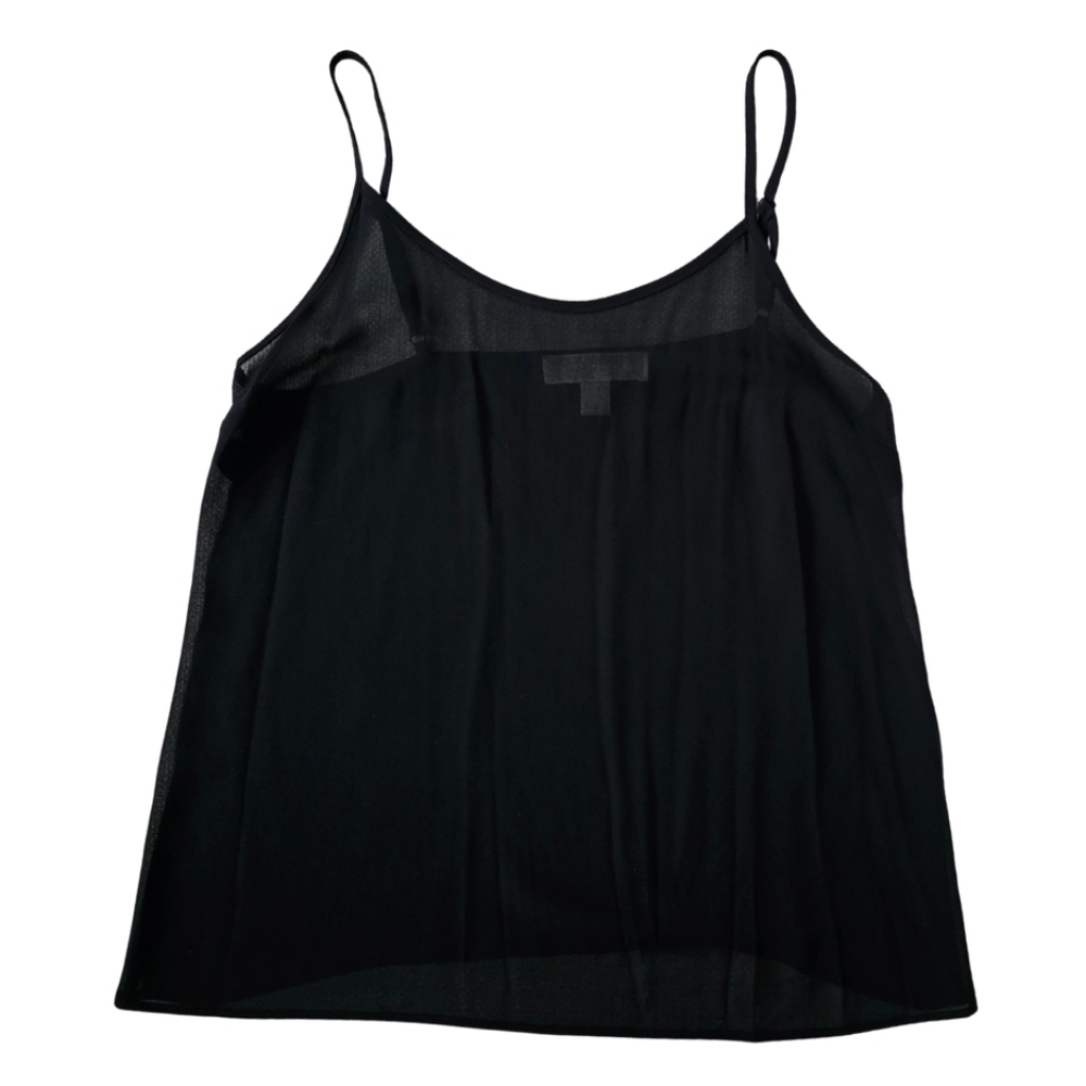 MICHAEL KORS Sheer Black Tank Top Camisole Blouse Small - Picture 1 of 2